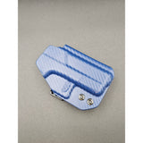 Glock 43/43X MOS - Fabriclip Wingman - Blue Carbon Fiber - Left Hand - Half Guard